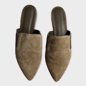 Jenni Kayne Suede Mule in Laurel Pointed Toe Flat EU38